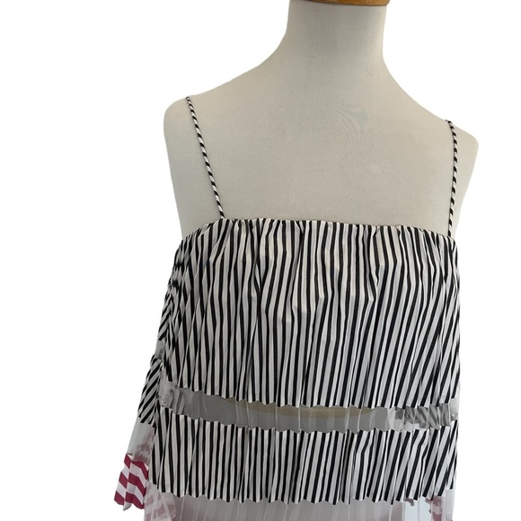 NWOT Club Monaco Striped Sunburst Tank Top M - Picture 6 of 8